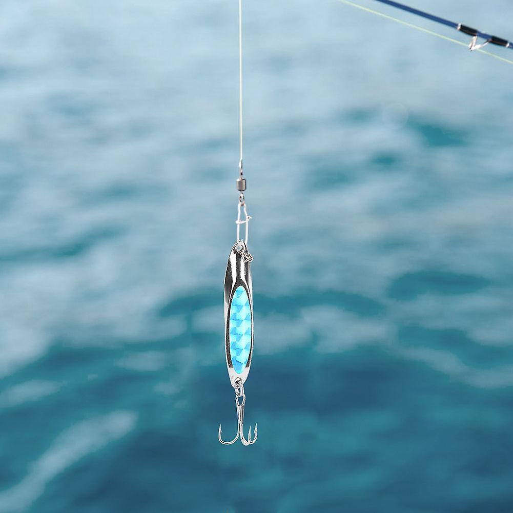 5 Pcs Colorful Sequin Metal Artificial Fishing Lure Bait Sea Fishing Tackle Hard Lures With Hooks