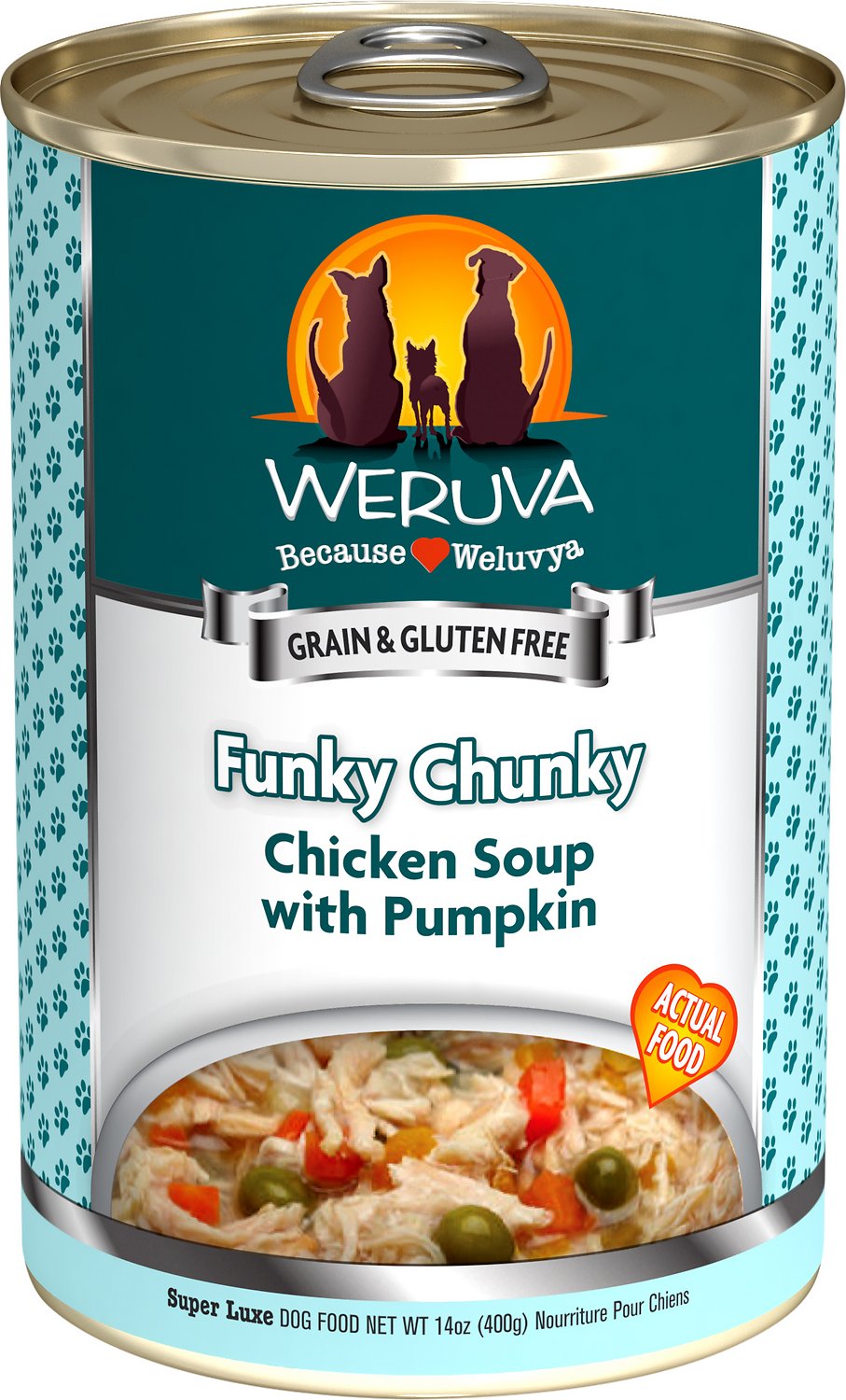 Weruva Funky Chunky Chicken Soup With Pumpkin Grain Free Wet Dog Food