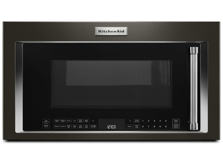 KitchenAid 1.9 Cu. Ft. PrintShield Black Stainless Steel Over-The-Range Convection Microwave With Air Fry Mode