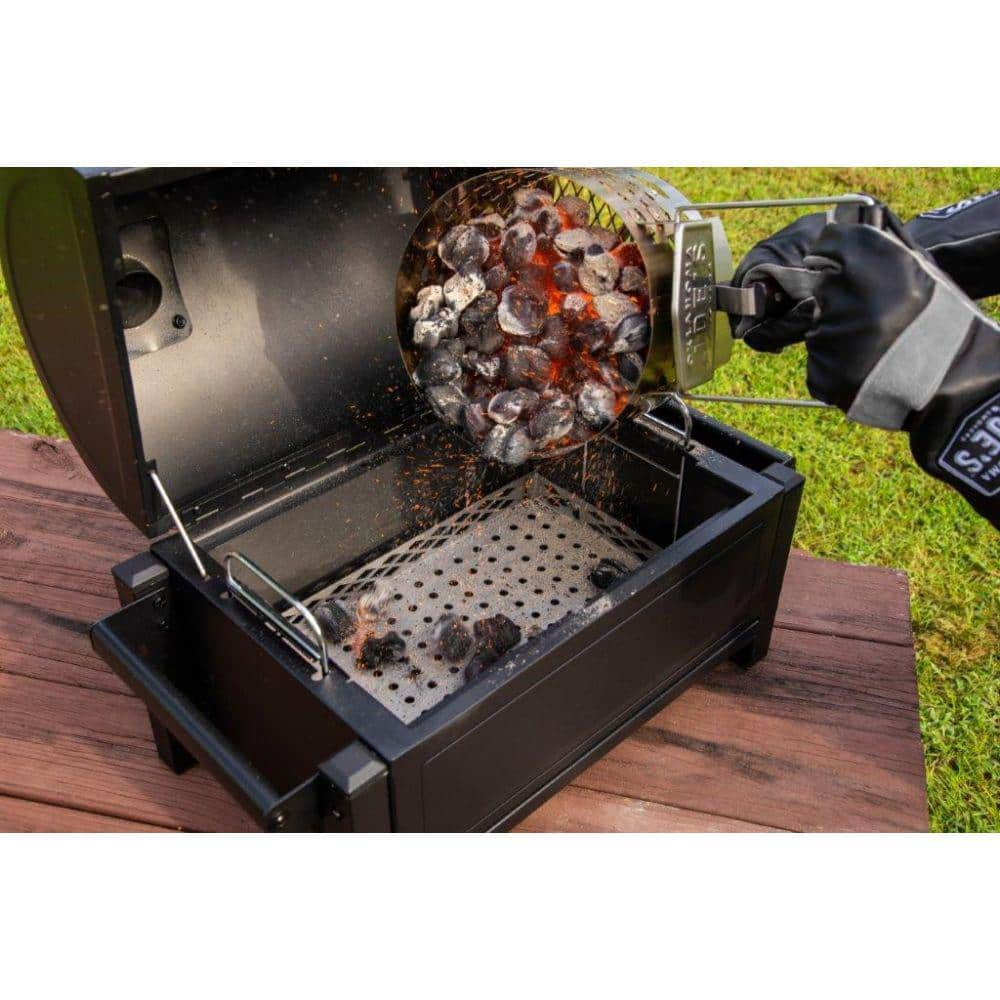 OKLAHOMA JOE'S Rambler Portable Charcoal Grill in Black with 218 sq. in. Cooking Space 19402088