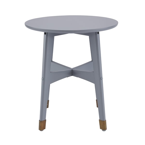 SEI Furniture Morgenstern Round Midcentury Modern Side Table