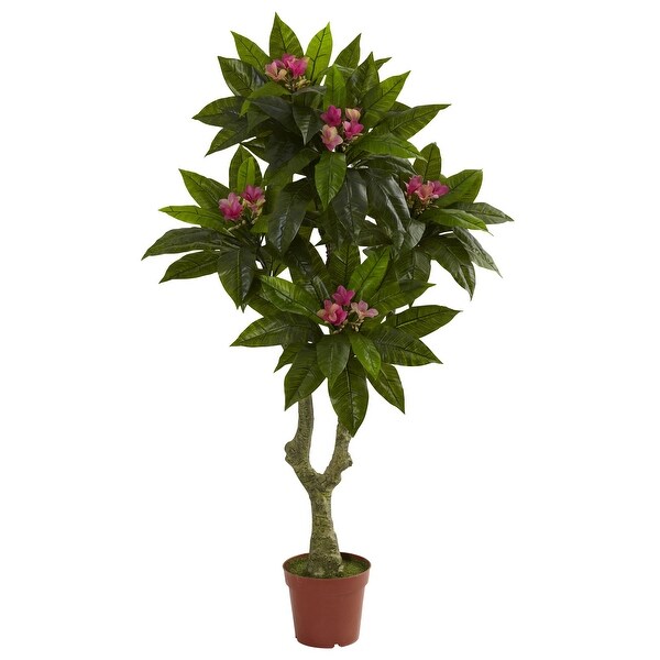 5' Plumeria Tree UV Resistant w/88 Lvs (Indoor/Outdoor)