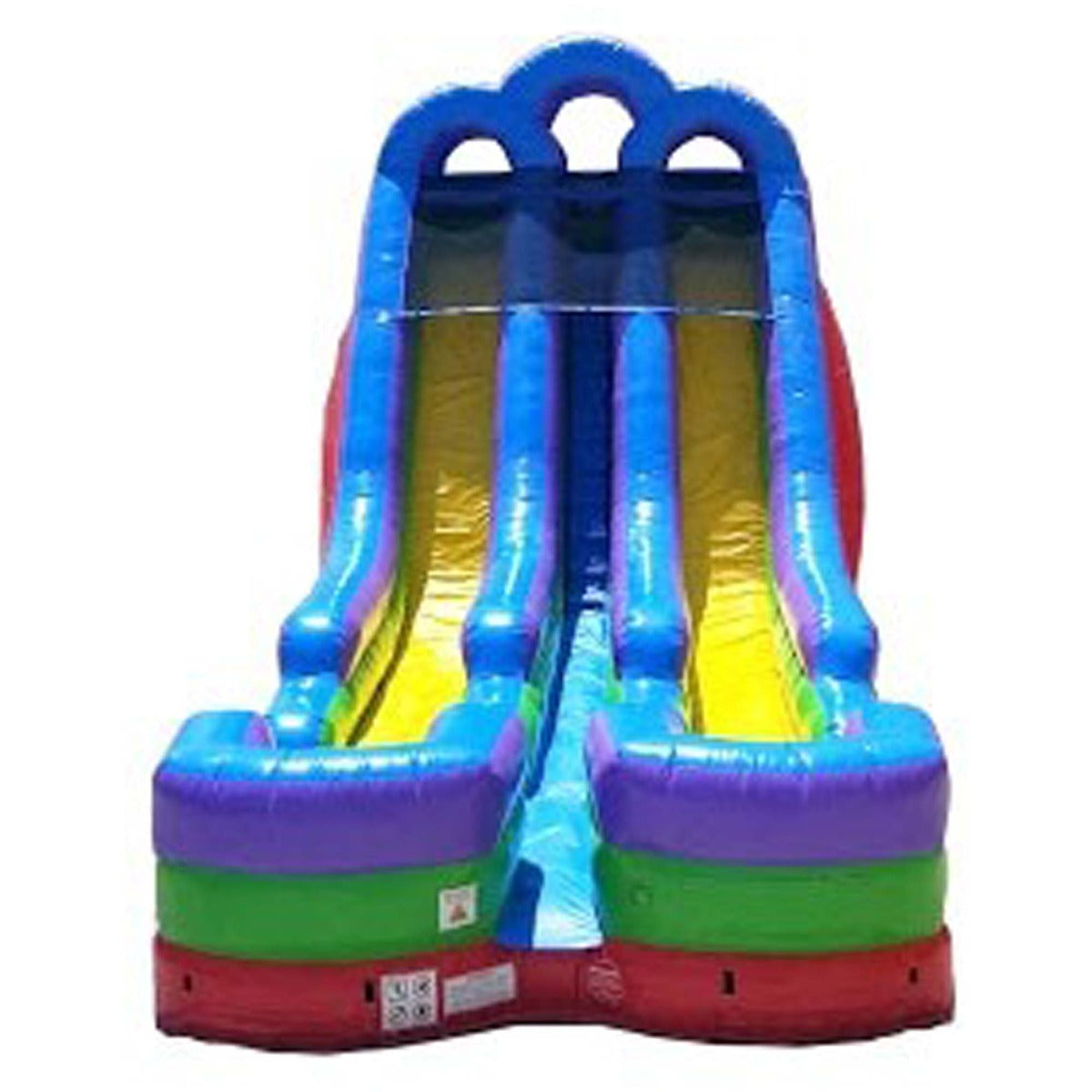 TentandTable Commercial Inflatable Water Slide, Retro Double Lane with Blower, 18 ft