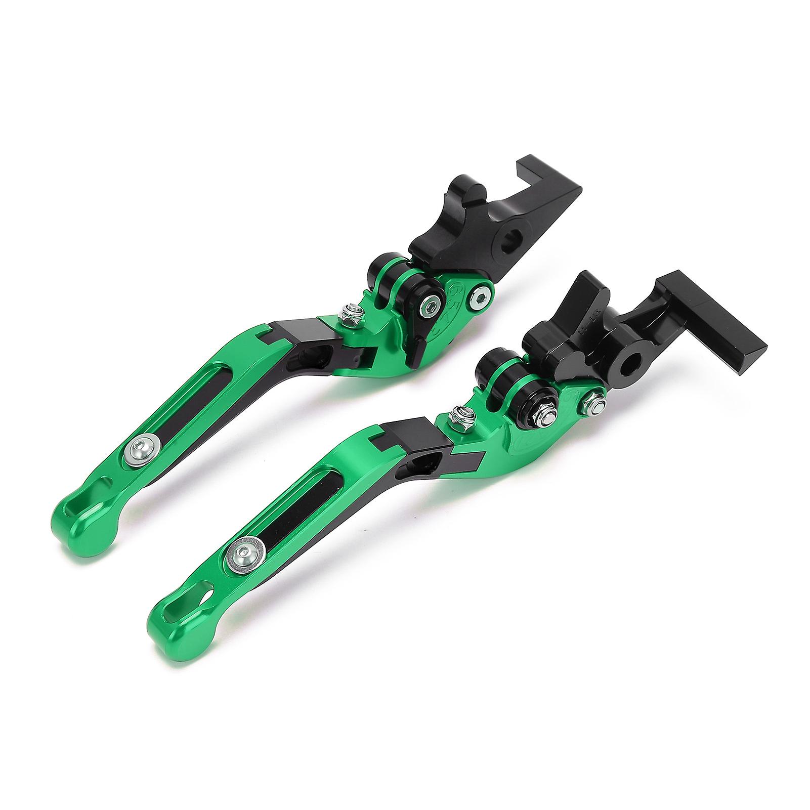 2pcs Motorcycle Brake Clutch Levers Adjustable Cnc Aluminium Alloy Replacement For Adv150 20192021green