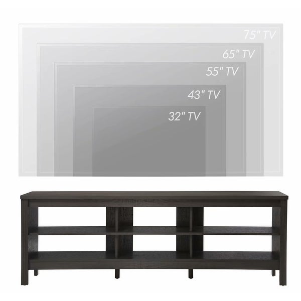 Black TV Stand for 75/85/100 Inch TV， Television Stand and End Table Set