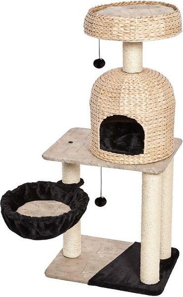 MidWest Feline Nuvo Reid 51.75-in Modern Wicker Cat Tree and Condo