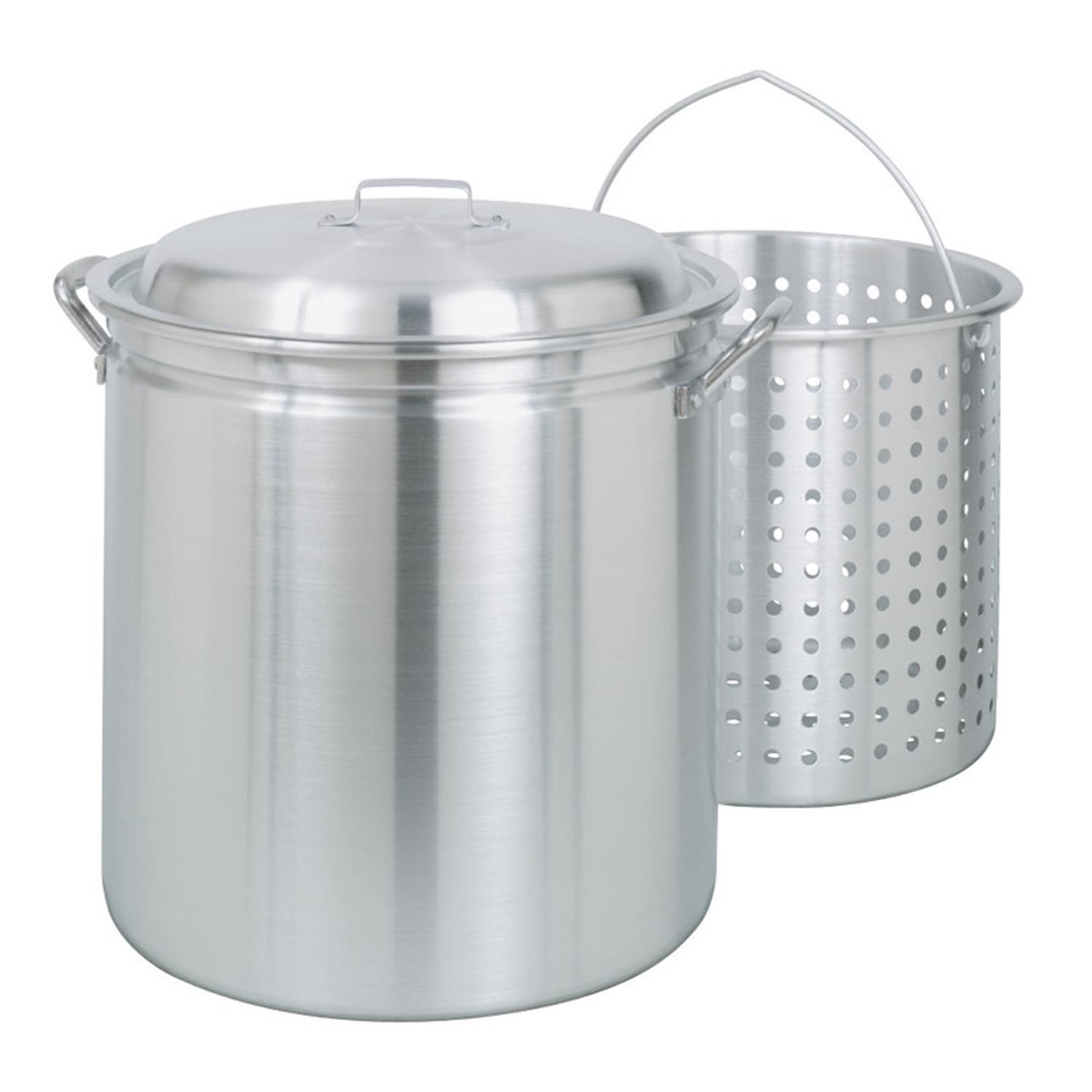 Bayou Classic Aluminum Grill Stockpot with Basket 60 qt 1 pk