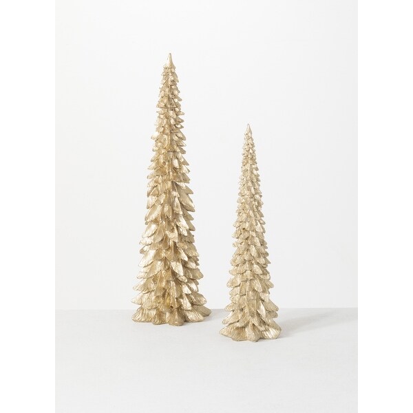 Sullivans Tabletop Tree Set of 2，18.5H and 14.25H Silver