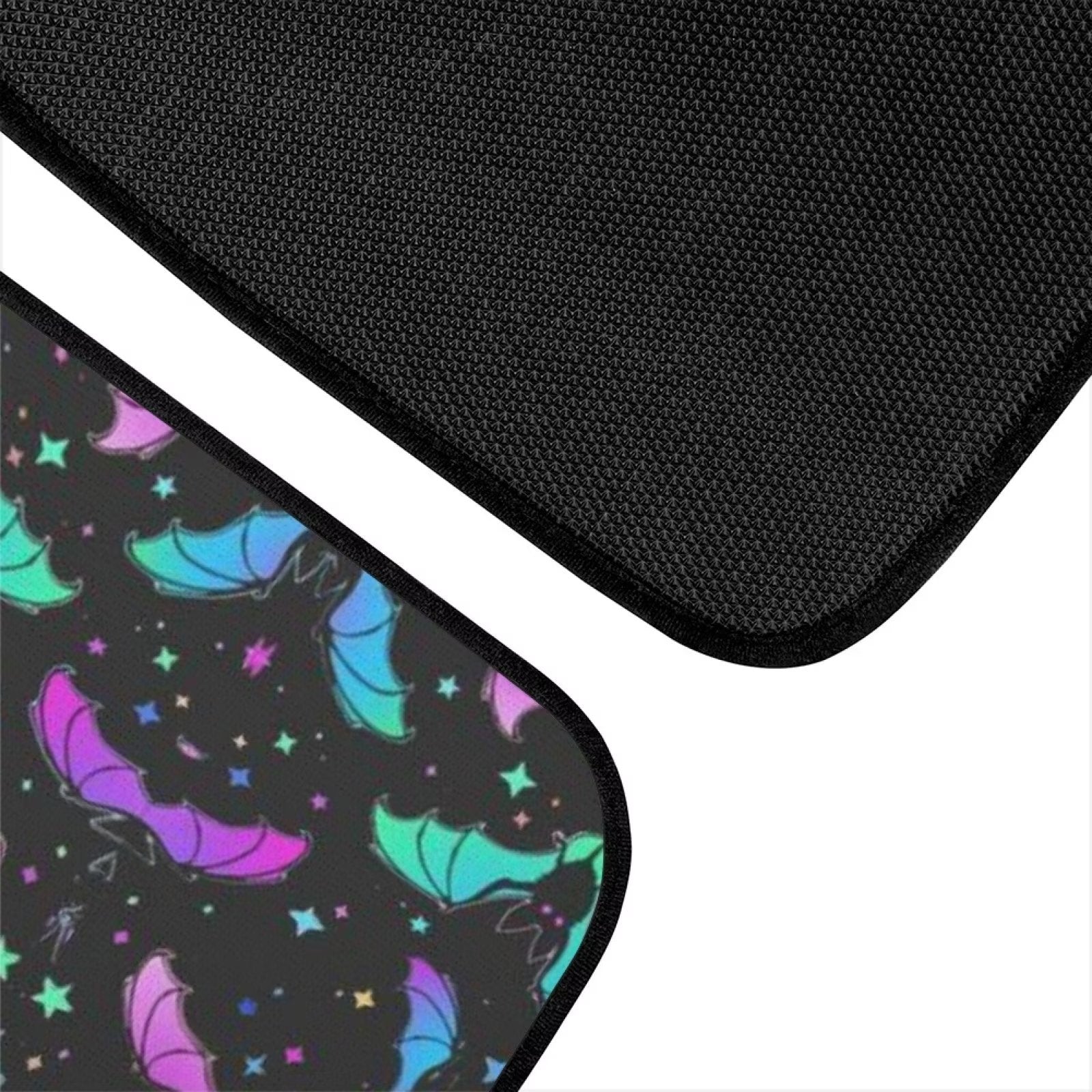 Diaonm Hippie Bat Car Floor Mats Set for Women Car Decoration 4 Pieces Car Mat Protectors Automotive Accessories Interior Carpets