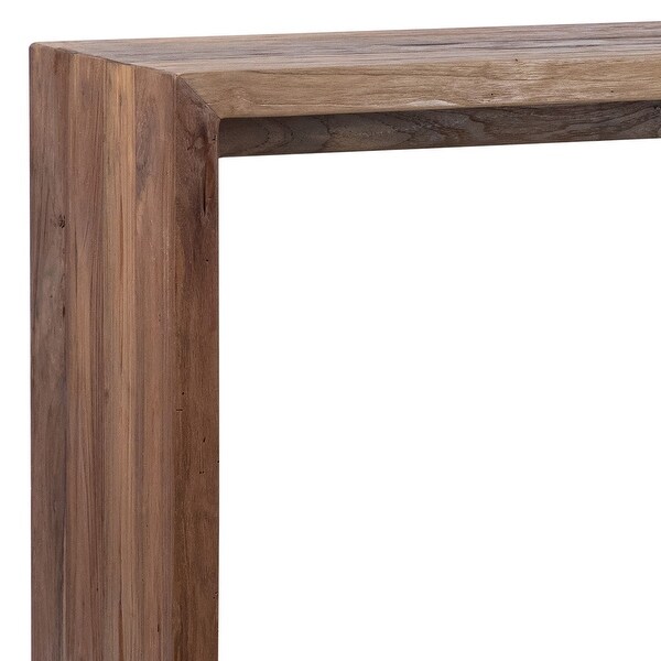 Camila 54-inch Rectangular Reclaimed Teak Waterfall Console Table