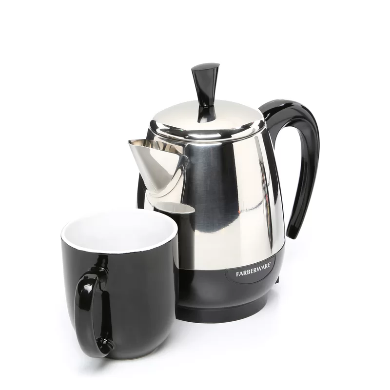 Farberware FCP240 2-4-Cup Percolator， Stainless Steel