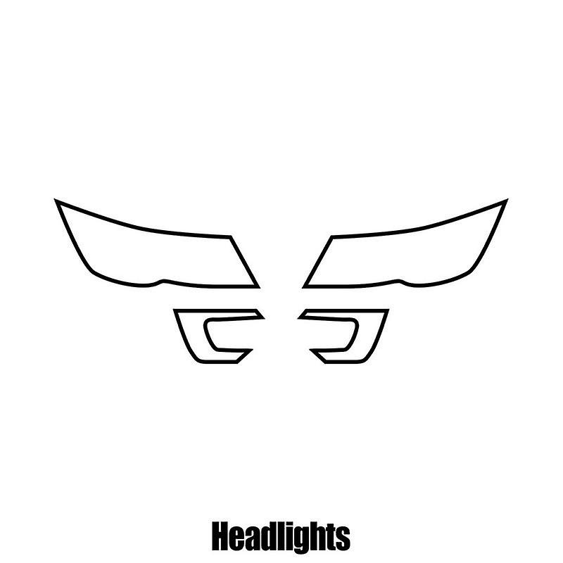 Clear Protection Film for Ford Explorer - 2020 and newer - Headlight protection film