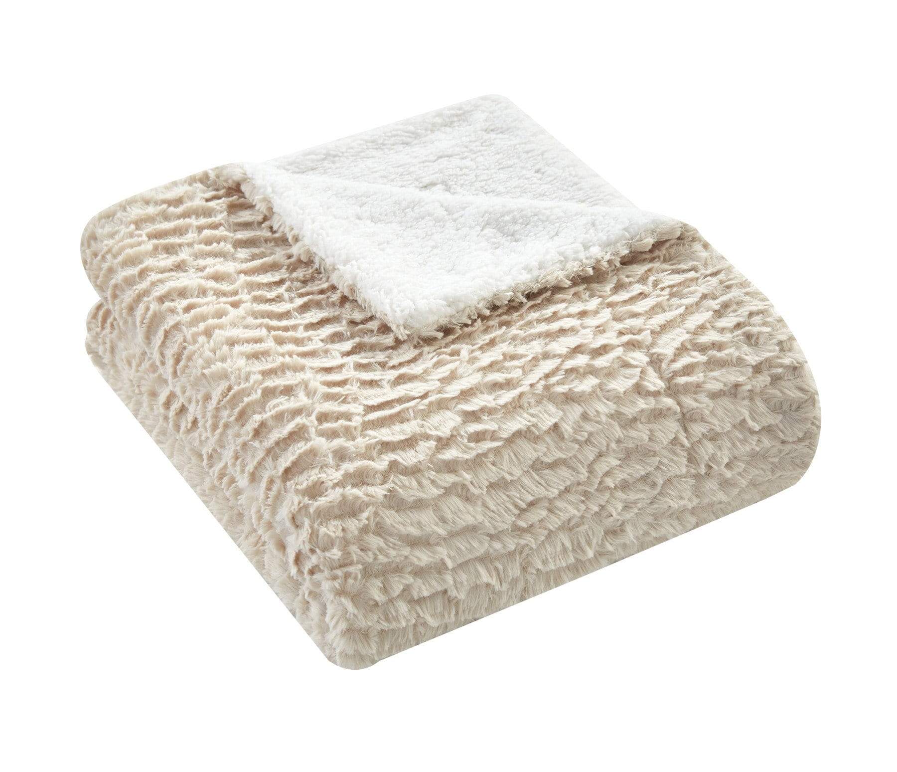 Chic Home Brianna Throw Blanket Cozy Super Soft Ultra Plush Decorative Shaggy Faux Fur Sherpa Lined