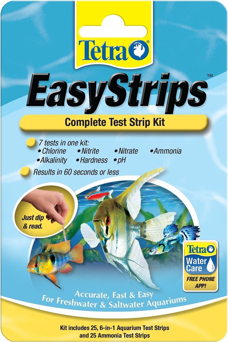 Tetra EasyStrips Complete Freshwater and Saltwater Aquarium Test Strips