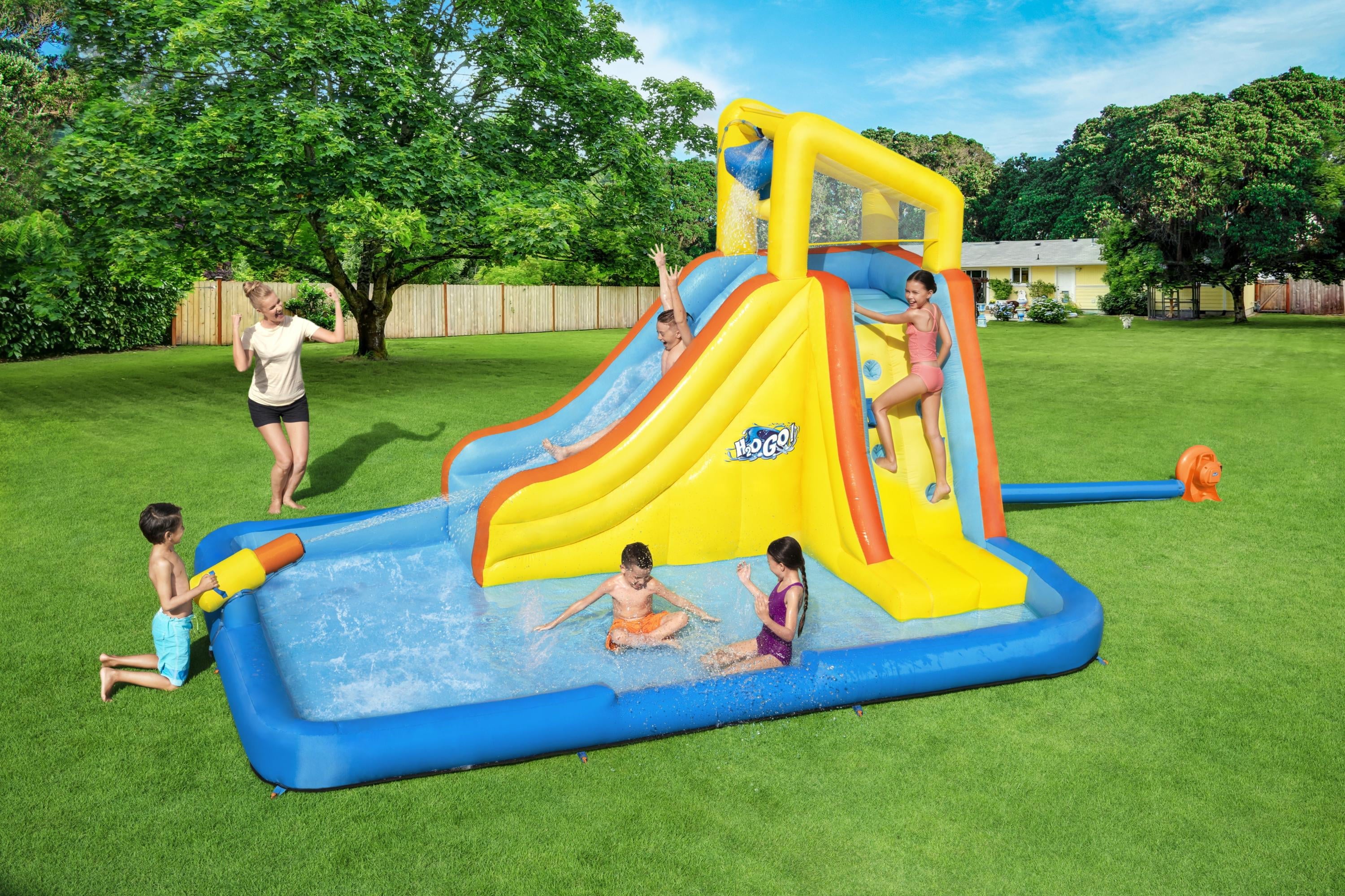 H2OGO! 176" x 122" Inflatable Rectangle Kiddie Pool