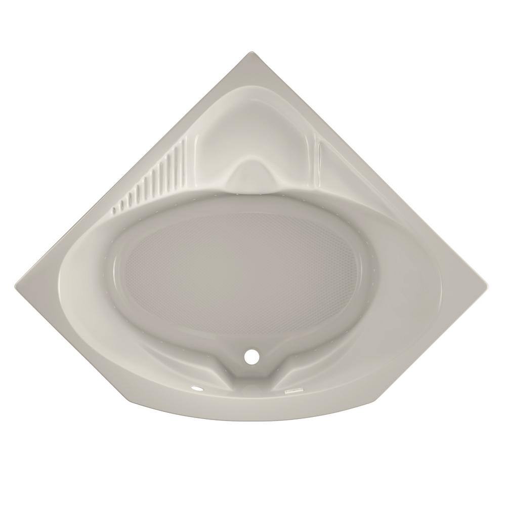 JACUZZI CAPELLA PURE AIR 55 in. Acrylic Neo Angle Corner Drop-In Air Bath Bathtub in Oyster CAP5555ACL2XXY