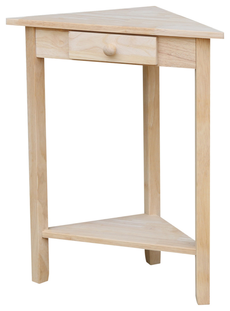 Corner Accent Table   Transitional   Side Tables And End Tables   by International Concepts  Houzz