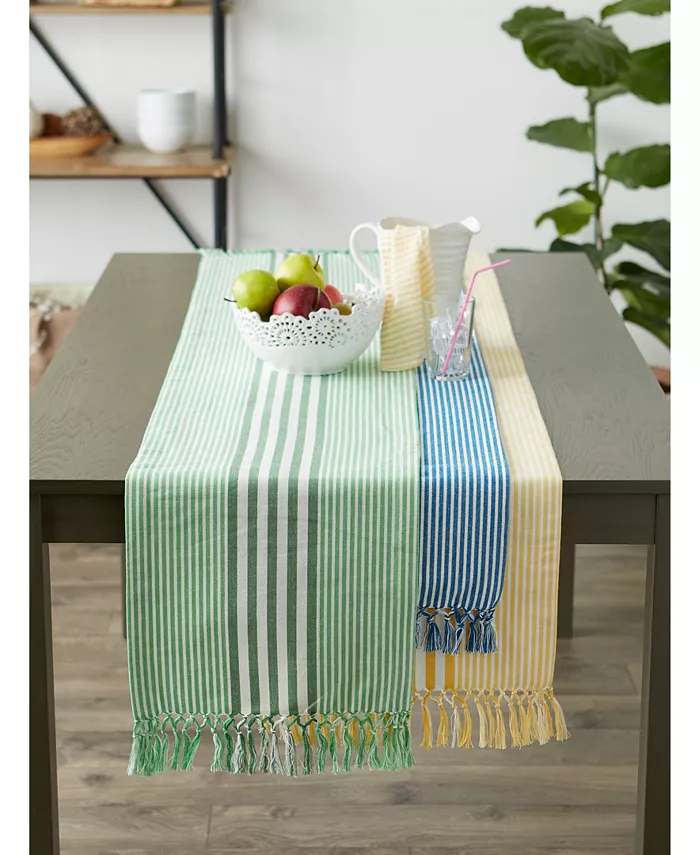 Design Imports Stripes Table Runner