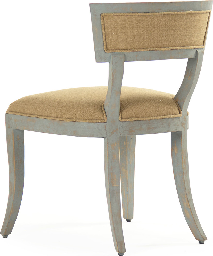 Ayer Side Chair  Dry Natural Birch  Burlap   French Country   Dining Chairs   by HedgeApple  Houzz