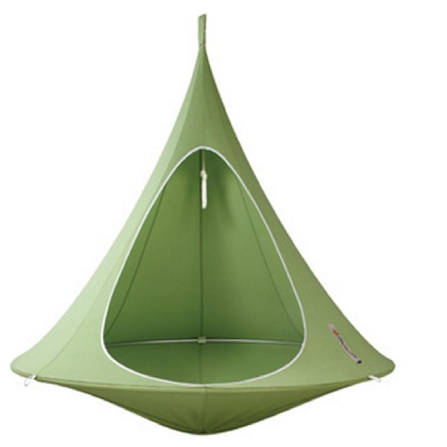 The Hamptons Collection 72 Green Two Person Hanging Cacoon Chair With Hanging Hardware