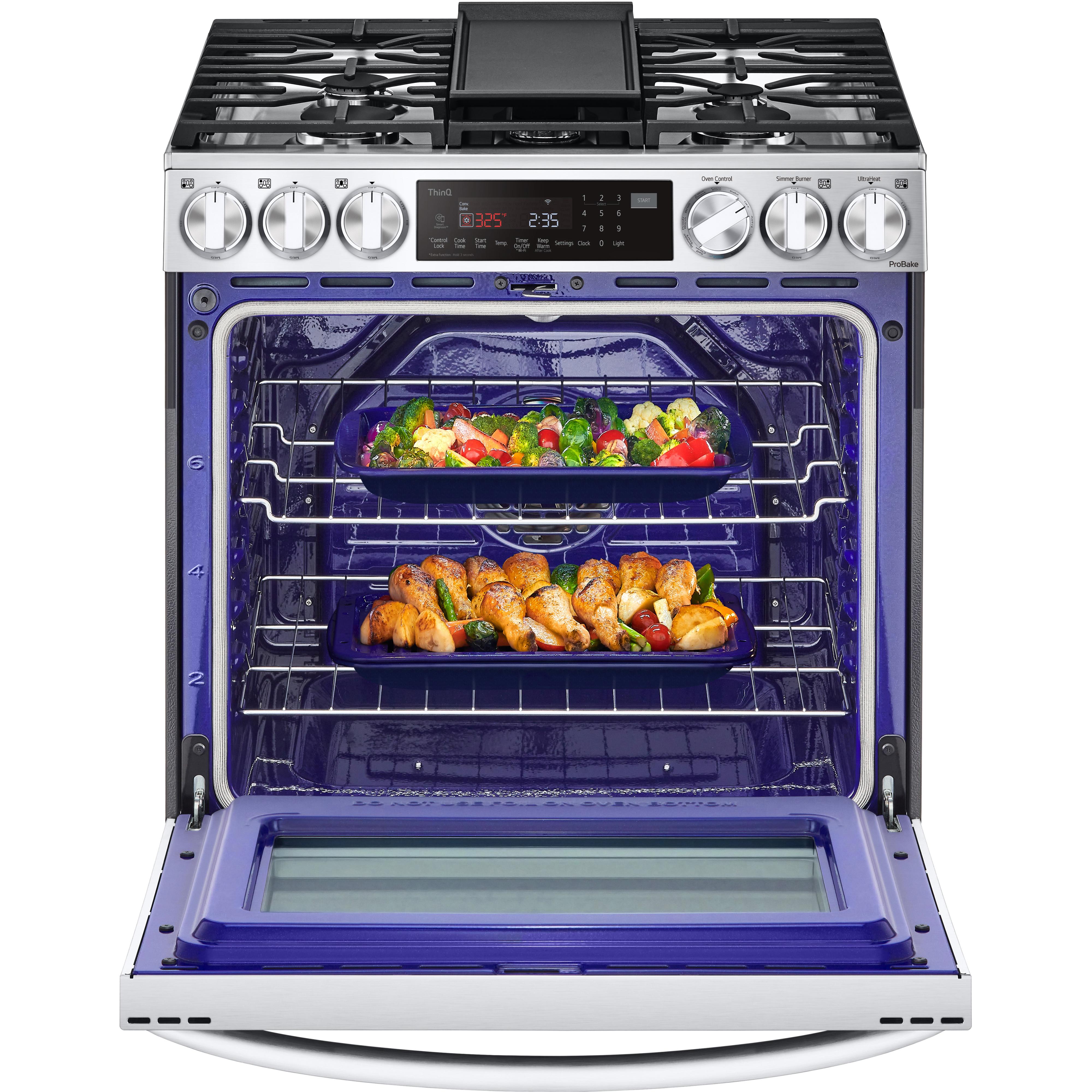 LG 30-inch Slide-In Gas Range with Air Fry LSGL6335F