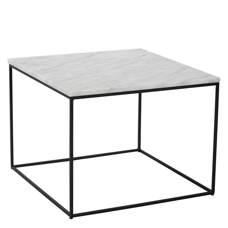 LUCIO Marble Coffee Table 60cm - White