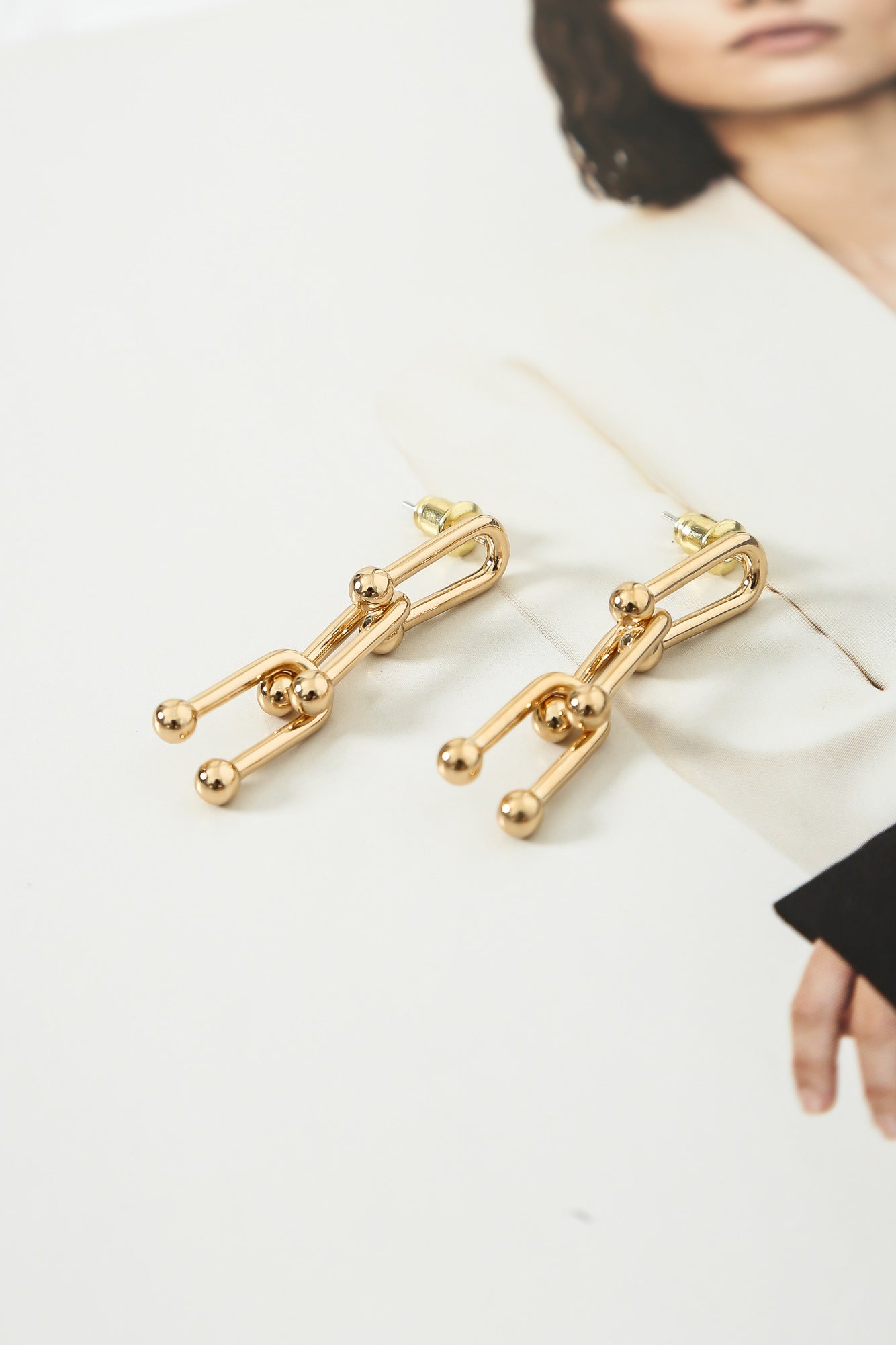 Mondrian Earrings Gold