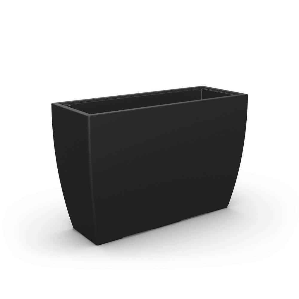 Mayne Kobi Trough Black Polyethylene Planter 8836-B