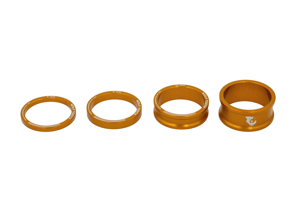 Wolf Tooth Components Precision Headset Spacer Kit - Orange