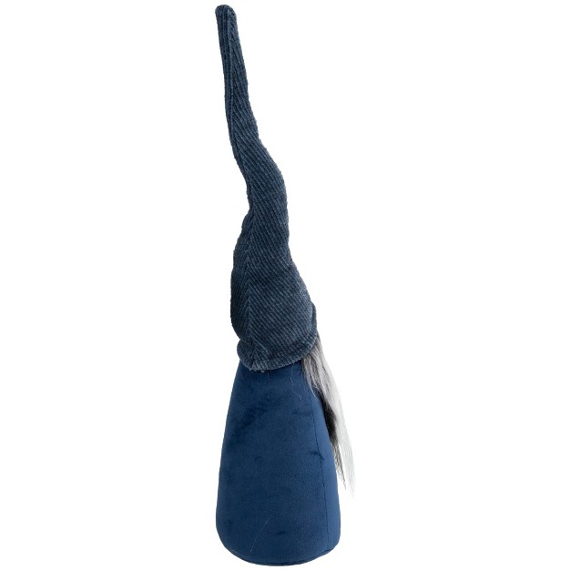 Navy Blue Standing Christmas Gnome Tabletop Decoration