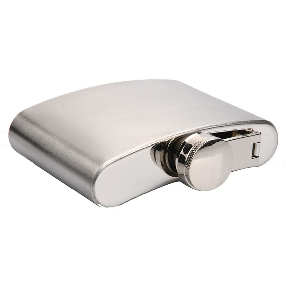 Aspire Blank 4 Ounce Hip Flask  3.75 W x 3.35 H