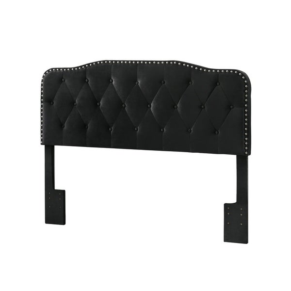 Best Quality Furniture Upholstered Queen/Full or Twin Button Tufted Headboard - - 17767730