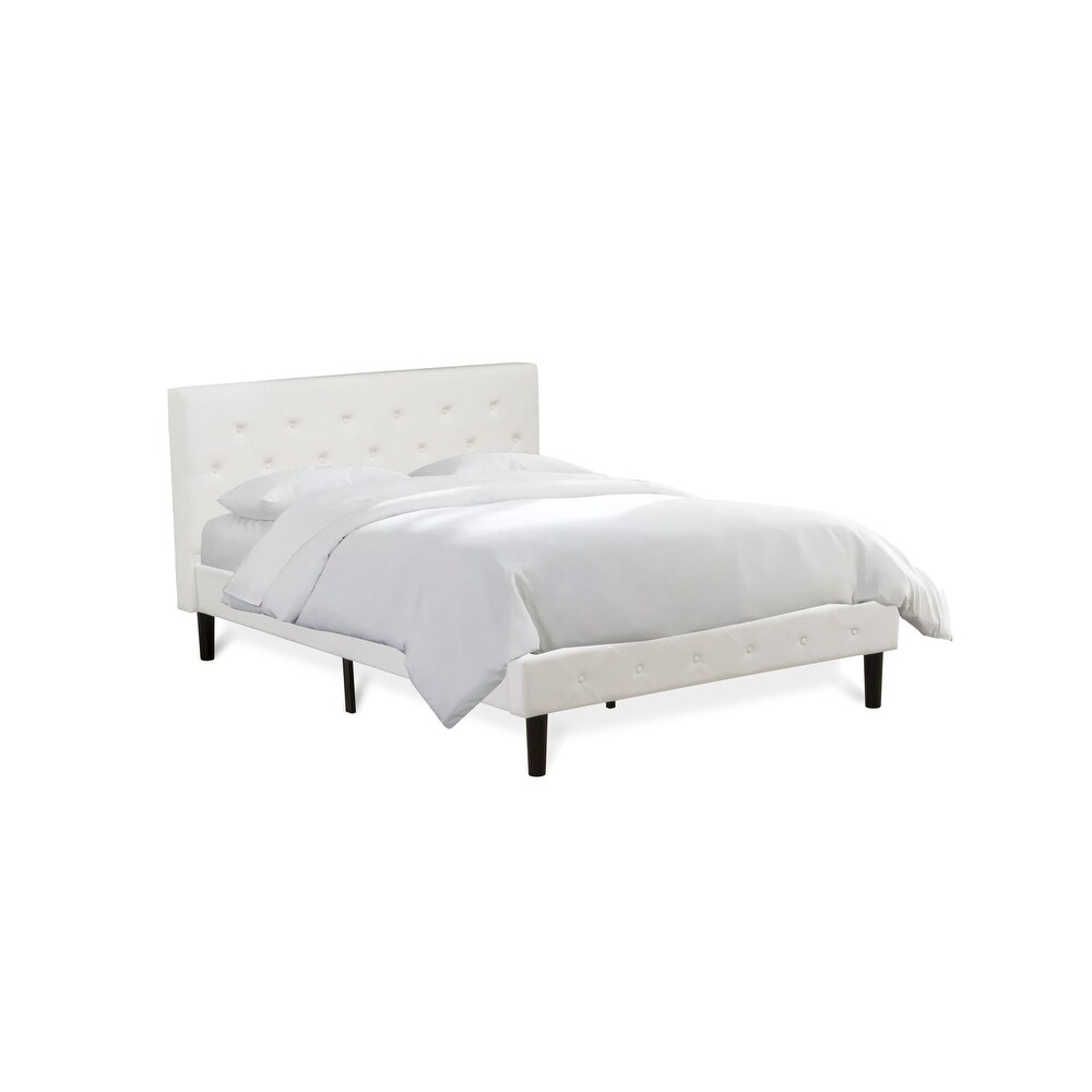 East West Furniture Queen Size Bed Set Includes A Wood Bed Frame and 2 Wooden Night Stand