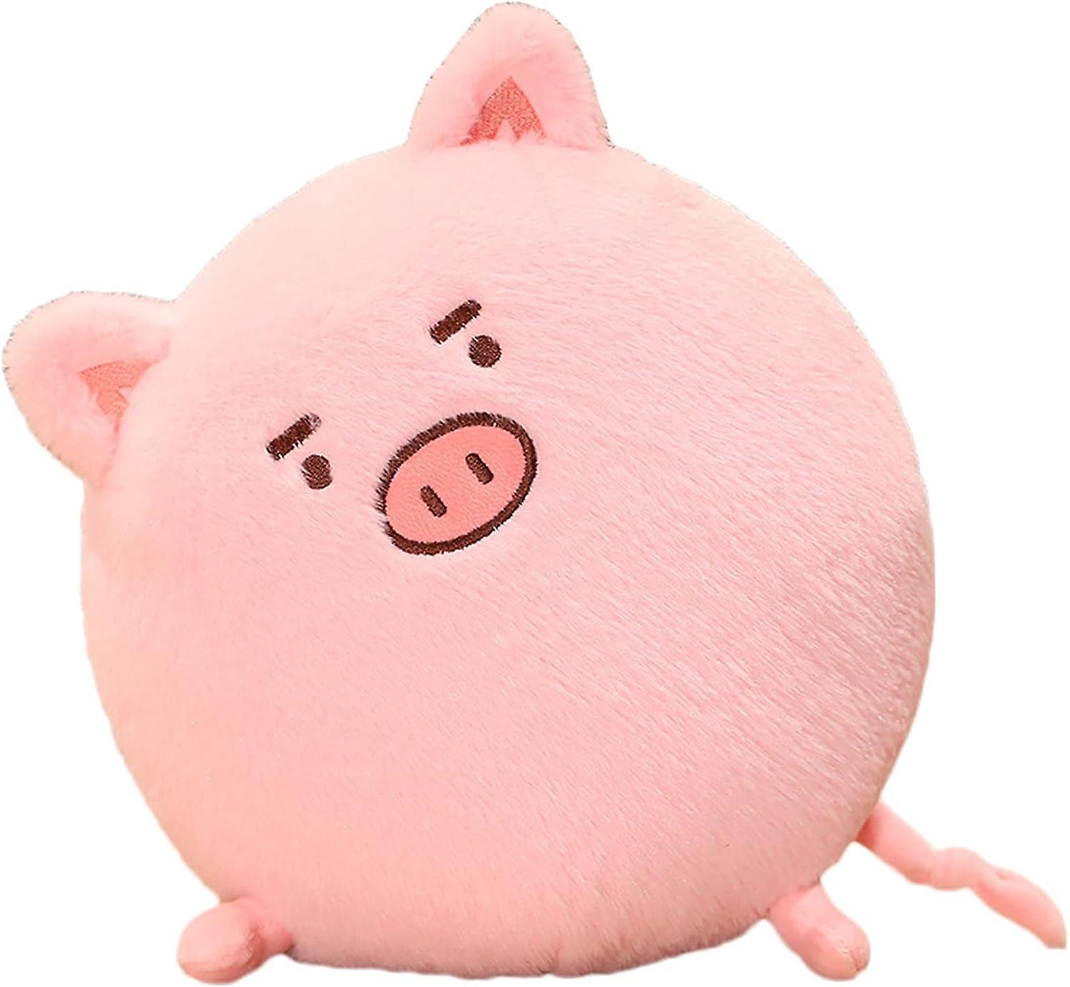 Plush Round Pig Stuffed Animal Piggy Hugging Pillow Piggie Plushies Throw Pillow Round Pink Pig Anime Gift For Kids And Lovers In Birthday