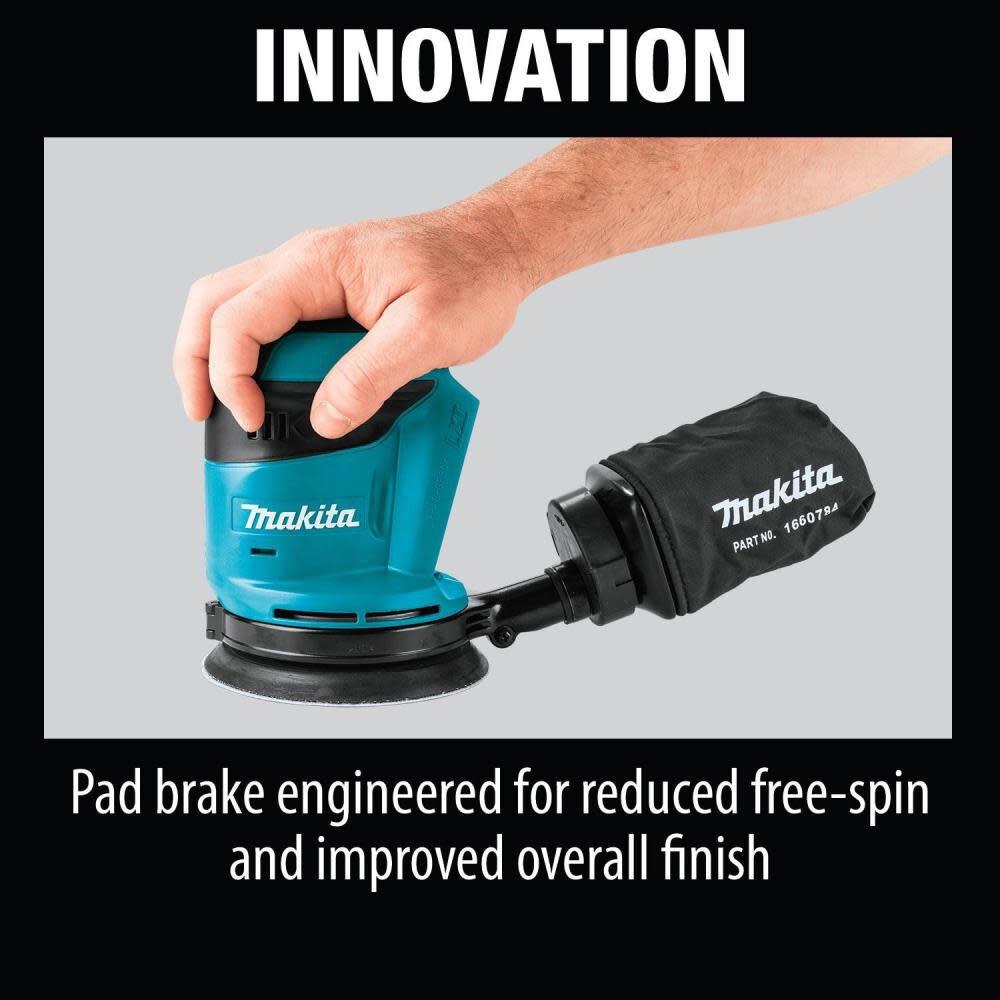 Makita 18V LXT Lithium-Ion Cordless 5 in. Random Orbit Sander (Tool only) XOB01Z from Makita