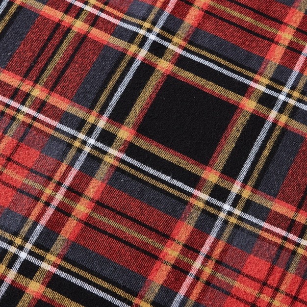 Mountain Tartan Reversible Throw Blanket Red Eddie Bauer