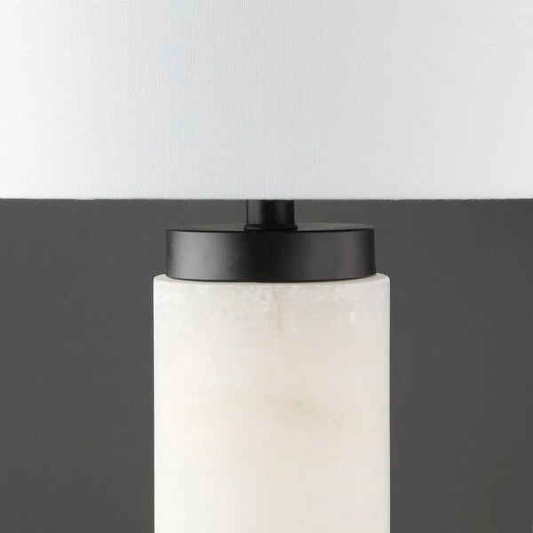 SAFAVIEH Couture Sydni Alabaster Pillar Table Lamp - 15 IN W x 15 IN D x 30 IN H