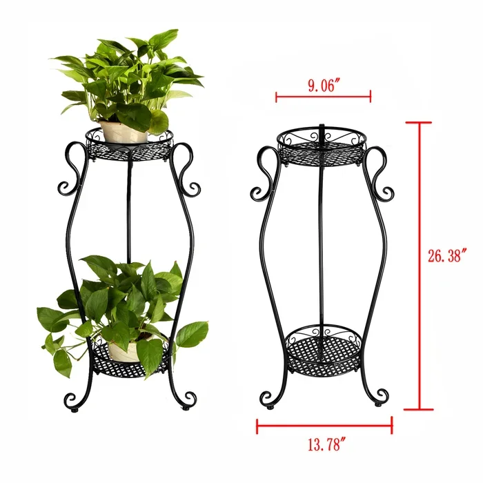 Luxury Style Metal Plant Stand High Quality Galvanized Planter Latest Design Flower Decorating Planter for Balcony Decoration