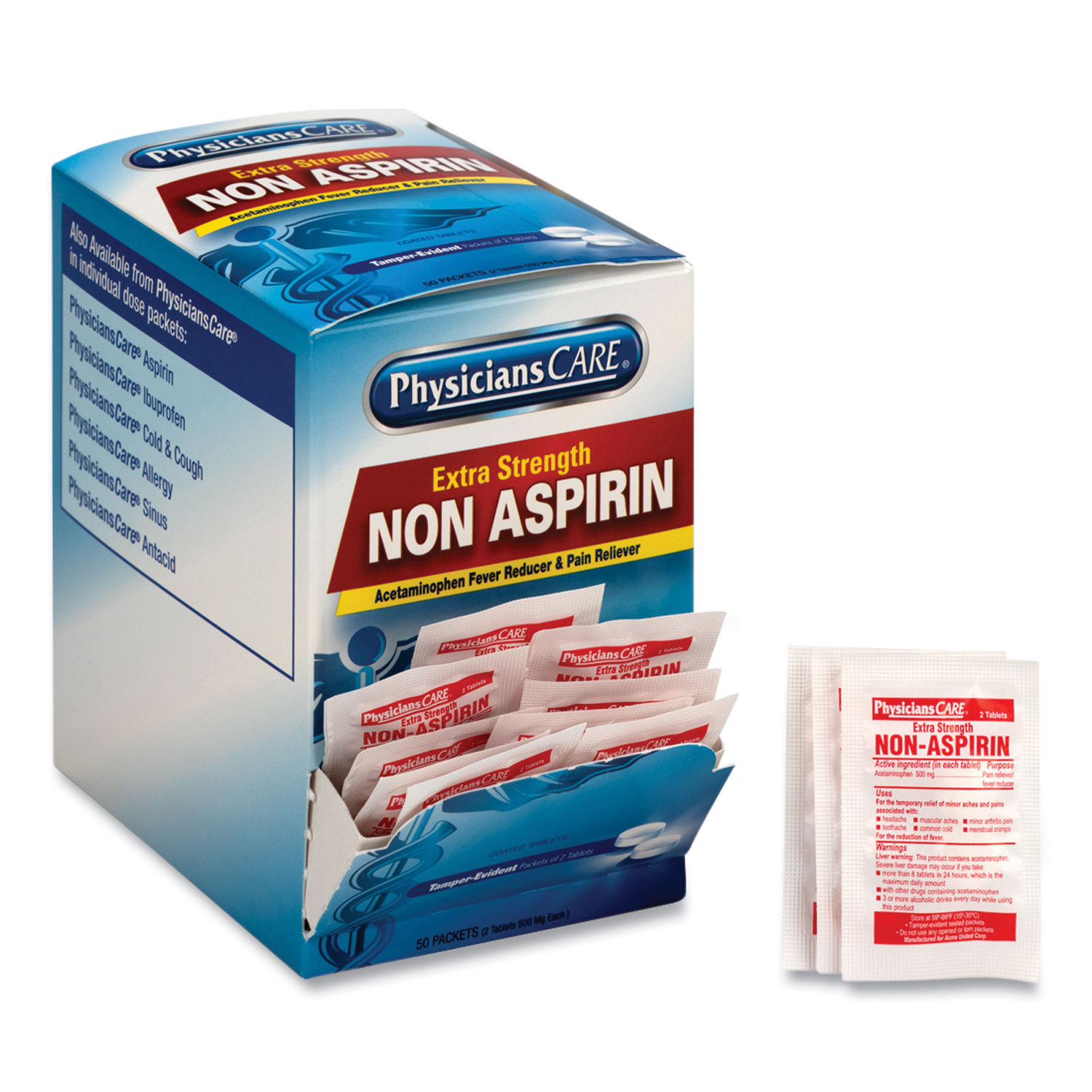 Non Aspirin Acetaminophen Medication by PhysiciansCareandreg; ACM90016