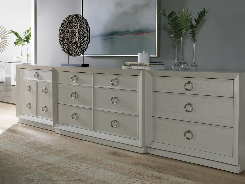 Zeitgeist White Drawer Hall Chest   Transitional   Accent Chests And Cabinets   by HedgeApple  Houzz