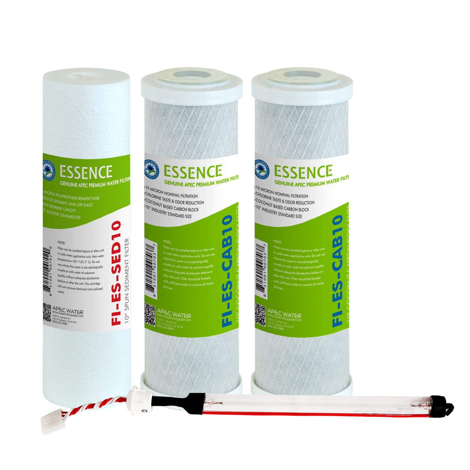 APEC Water Pre-Filter Set For Essence 75 GPD UV Reverse Osmosis System