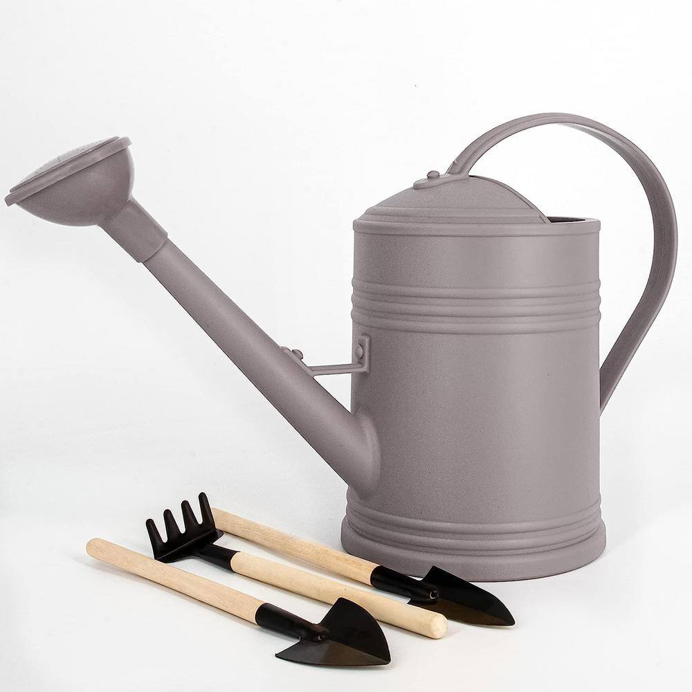 Flower Watering Can with Detachable Sprinkler Head Grey JO0722WC1