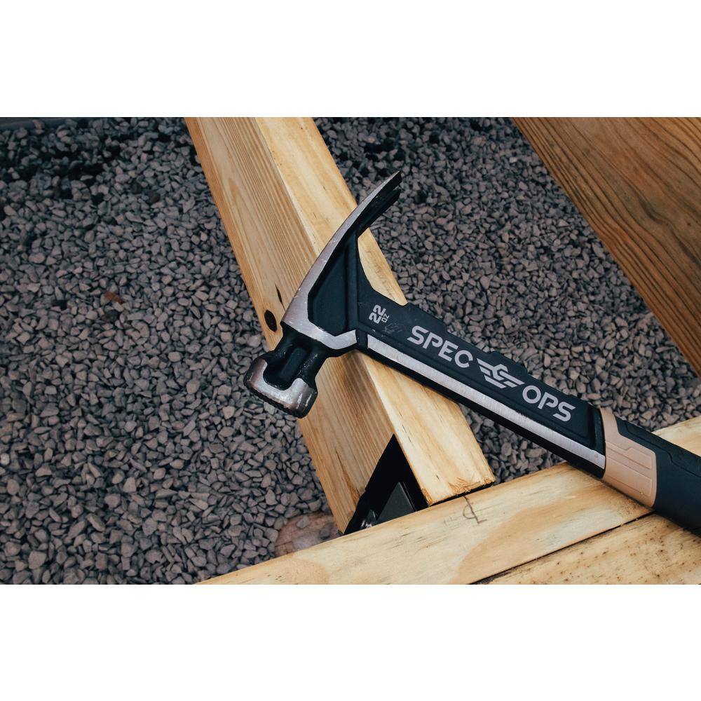 SPEC OPS 22 oz. Milled Face Framing Hammer Steel Handle SPEC-M22CF