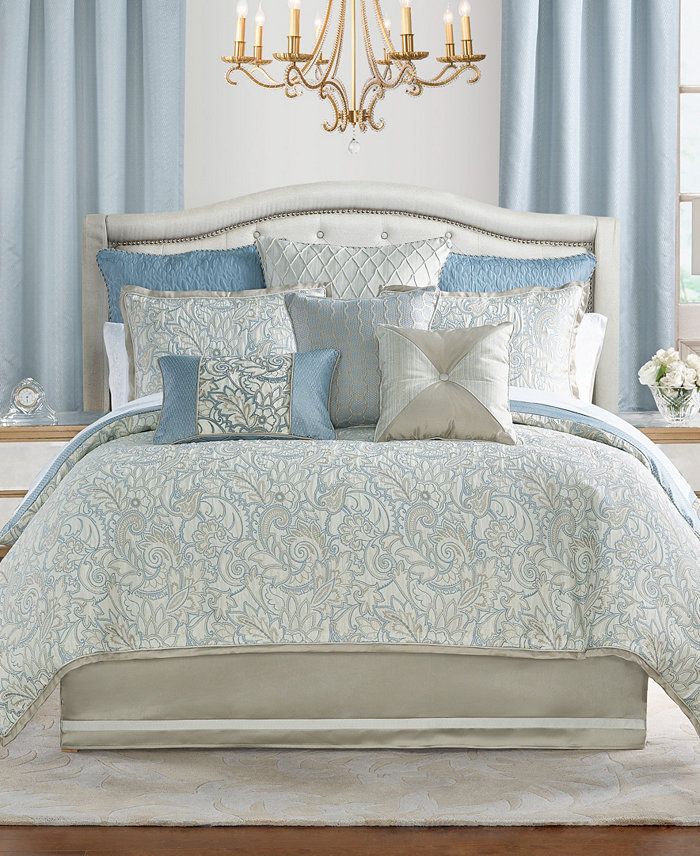 Waterford CLOSEOUT! Springdale Paisley Reversible 6 Piece Comforter Set， King