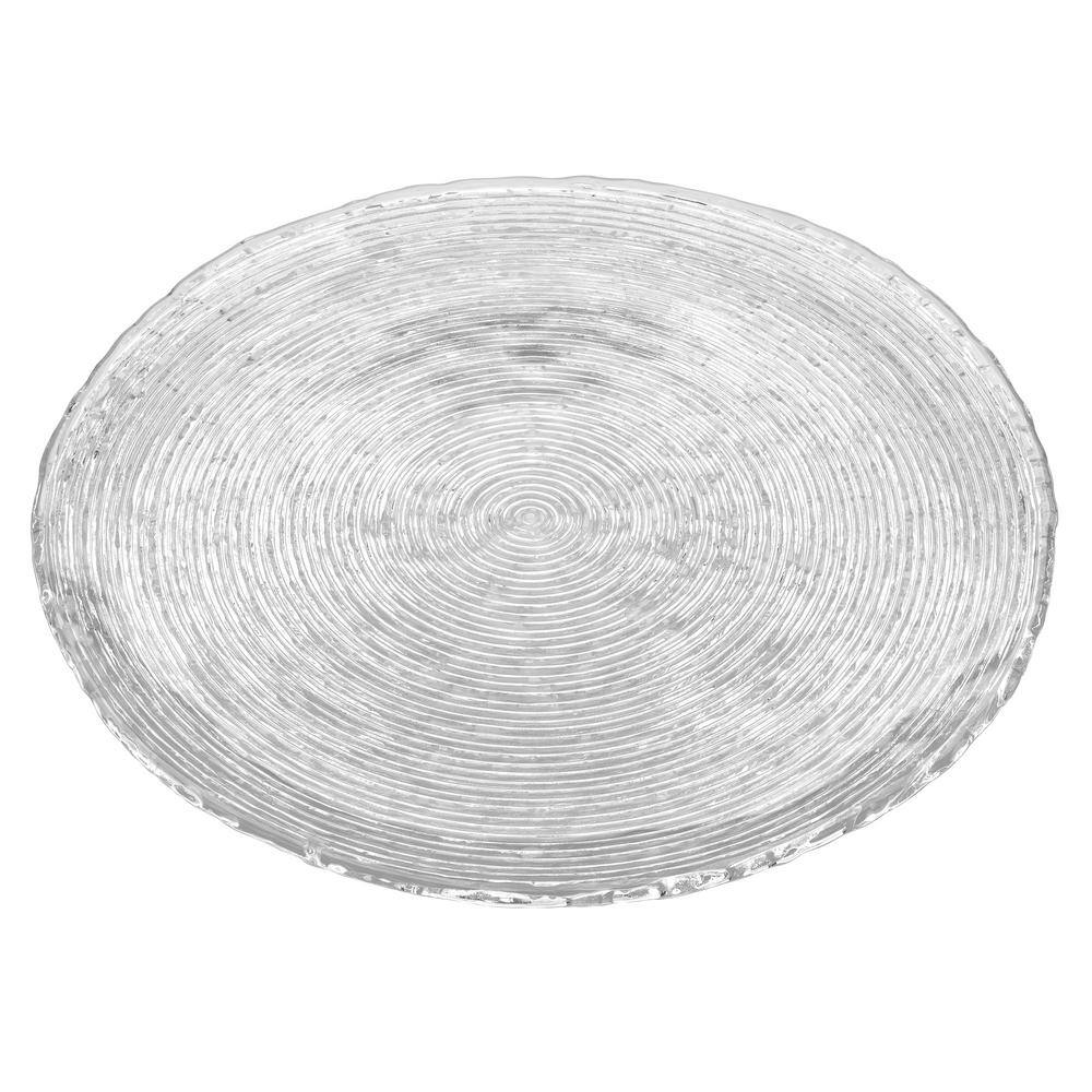 Noritake Hammock Glass Round Platter 14-12 in. 834-691