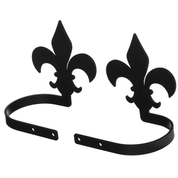 Village Wrought Iron CUR TB 121 Fleur de lis   Cur...