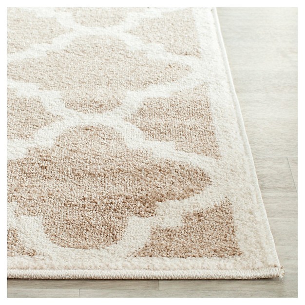 Safavieh 9 x27 x12 x27 Amherst Geometric Outdoor Rug Wheat beige