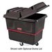 Rubbermaid Cube Truck,HDPE,Black,8.0 cu. ft.  FG470800BLA