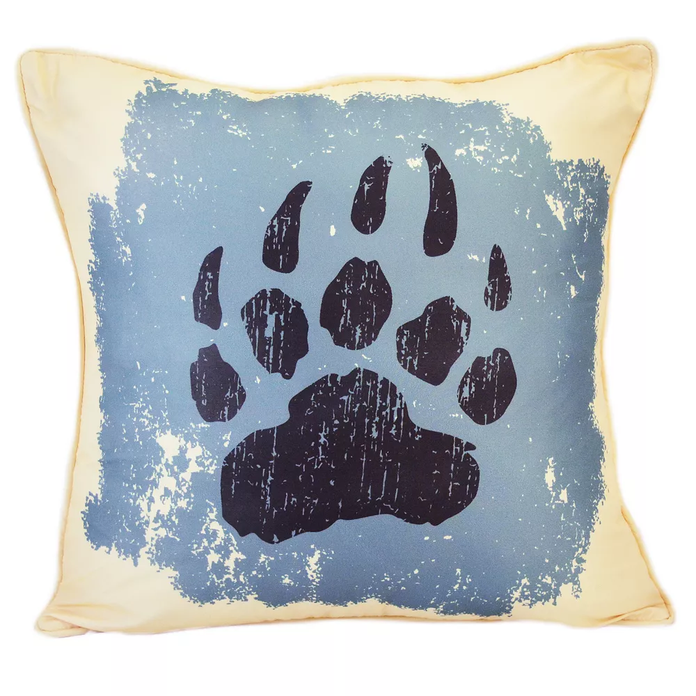 Donna Sharp Bear Totem Paw Throw Pillow