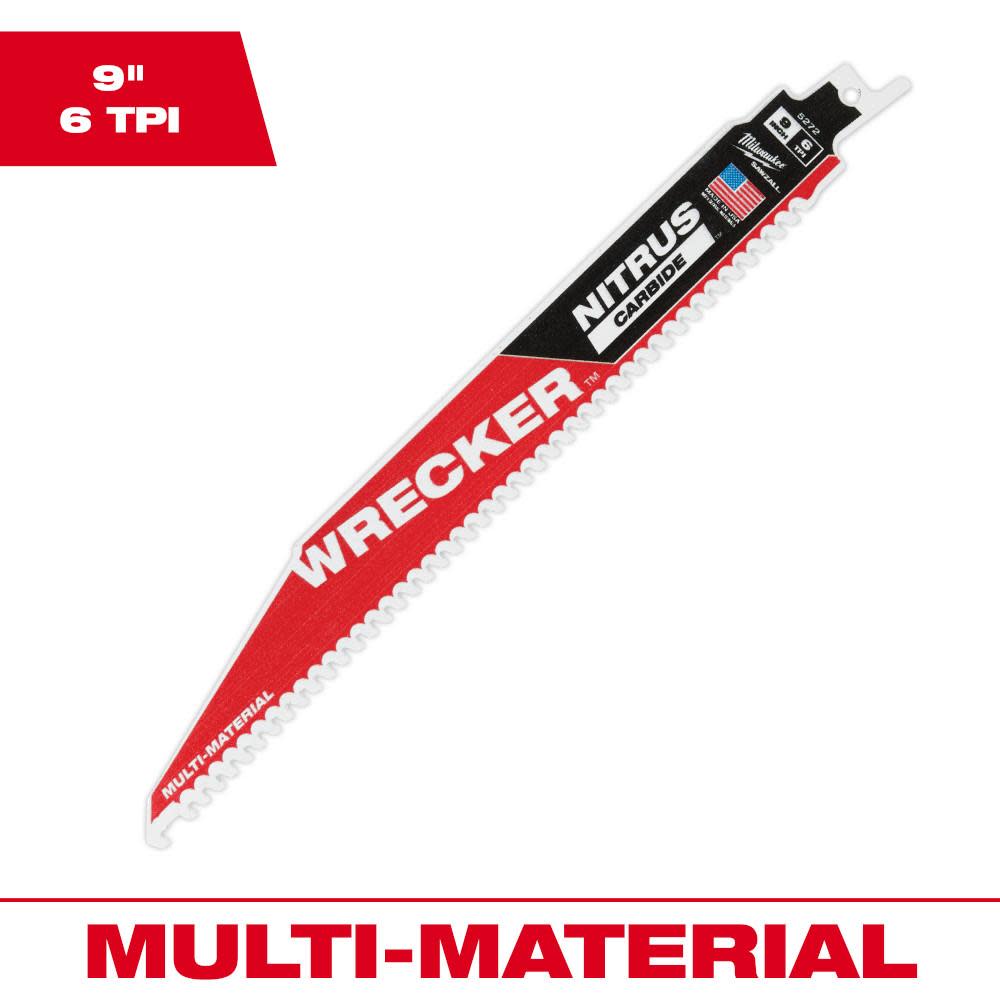 Milwaukee 9 WRECKER with NITRUS CARBIDE 1Pk 48-00-5272 from Milwaukee